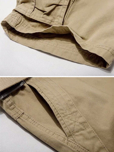Pantalones cortos cargo de entrenamiento para exteriores para hombre