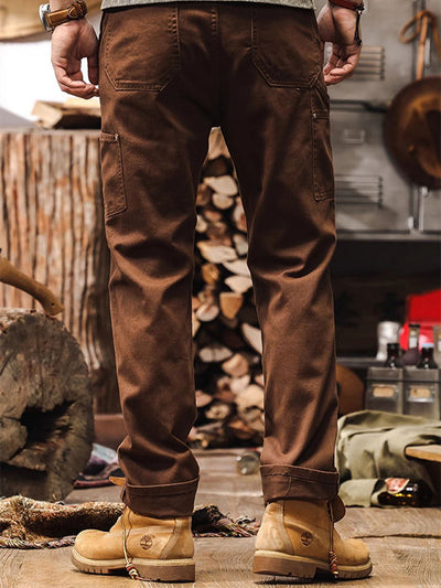 Men's Rugged Workwear Straight-Leg Utility Pants