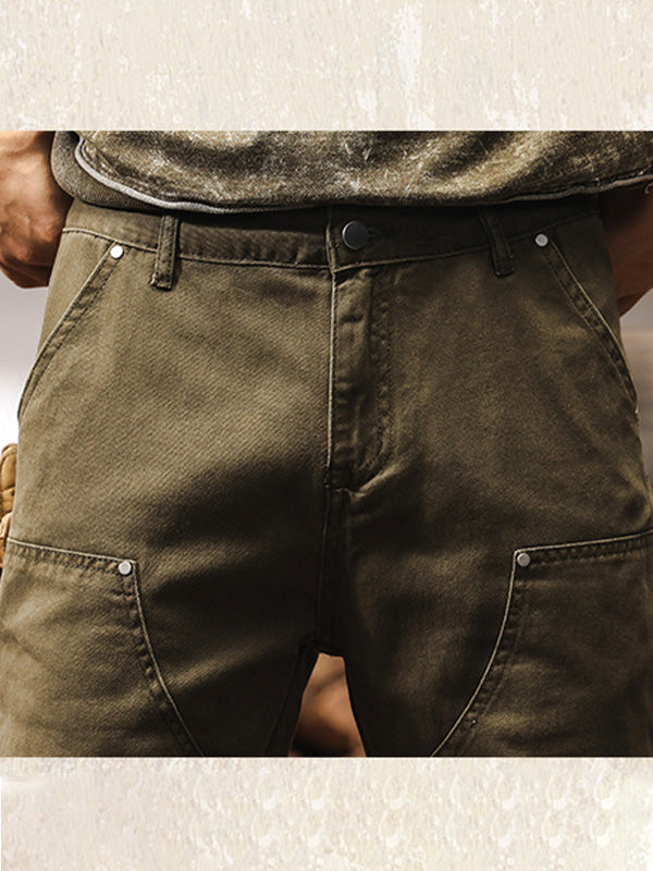 Men's Rugged Workwear Straight-Leg Utility Pants