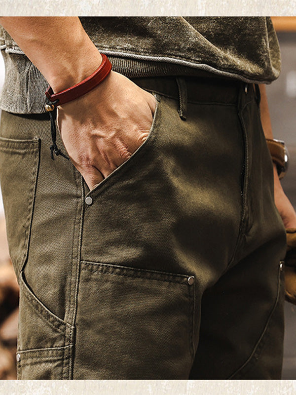 Men's Rugged Workwear Straight-Leg Utility Pants