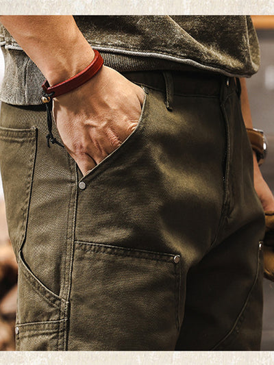 Men's Rugged Workwear Straight-Leg Utility Pants