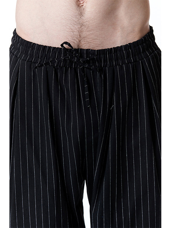 Men's Drawstring Casual Loose Stripe Pants