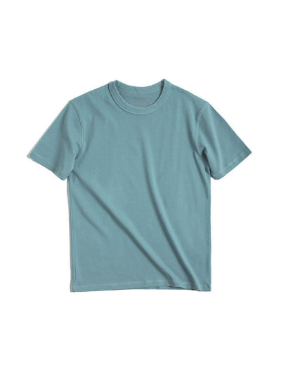 Camiseta clásica de cuello redondo y corte entallado para hombre