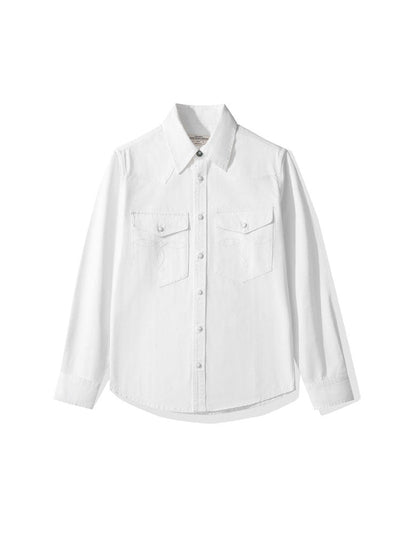 Camisa vaquera a rayas de inspiración vintage para hombre