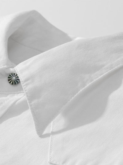 Camisa vaquera a rayas de inspiración vintage para hombre