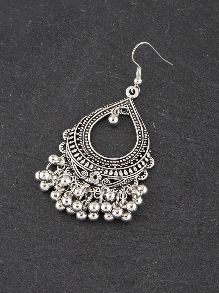 Pendientes Jhumka de aleación de estilo étnico