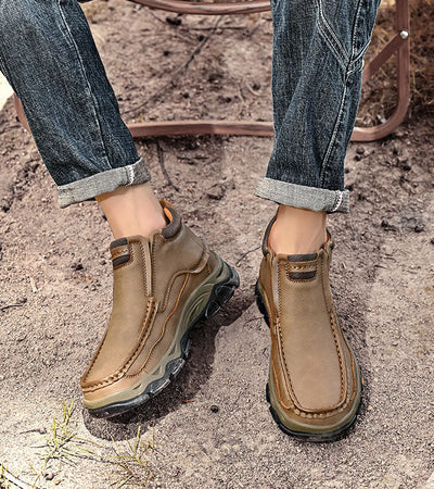 Men's Leather Slip-On Outdoor Casual Shoes