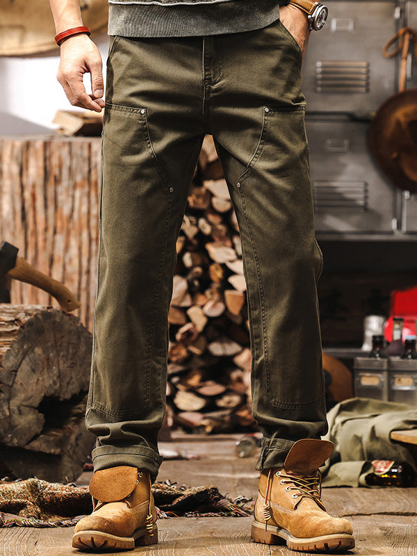 Men's Rugged Workwear Straight-Leg Utility Pants