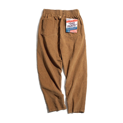 Pantalones anchos de pana para hombre