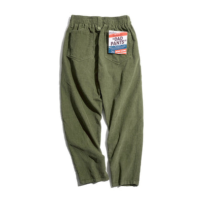 Pantalones anchos de pana para hombre