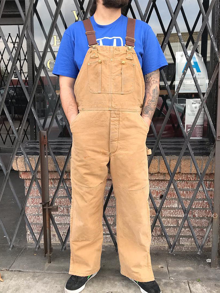 Men's Duck Bib Overalls Canvas Workwear Dungarees