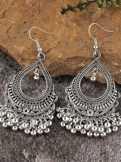 Pendientes Jhumka de aleación de estilo étnico