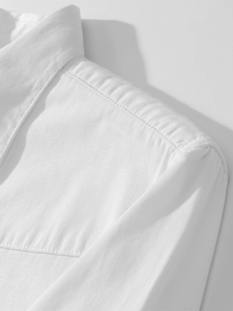 Camisa vaquera a rayas de inspiración vintage para hombre
