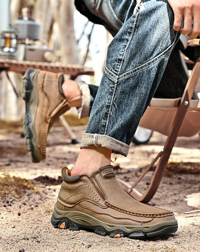 Men's Leather Slip-On Outdoor Casual Shoes