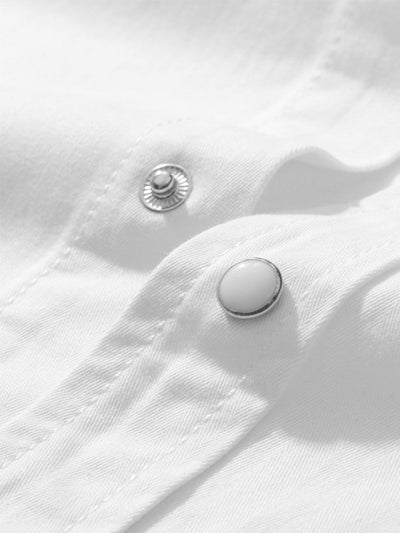 Camisa vaquera a rayas de inspiración vintage para hombre