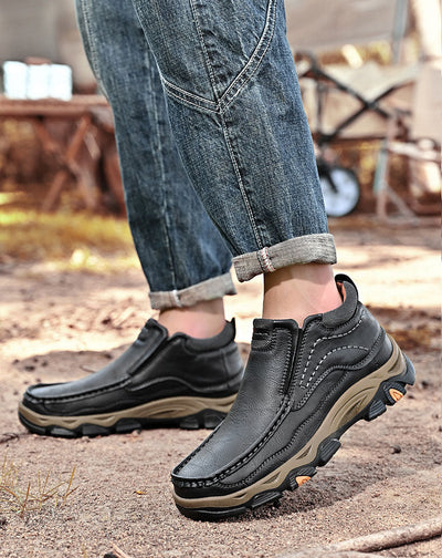 Men's Leather Slip-On Outdoor Casual Shoes