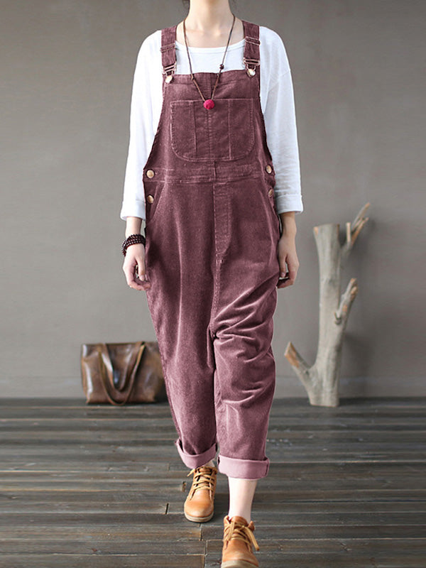 Women's Corduroy Cozy Overalls