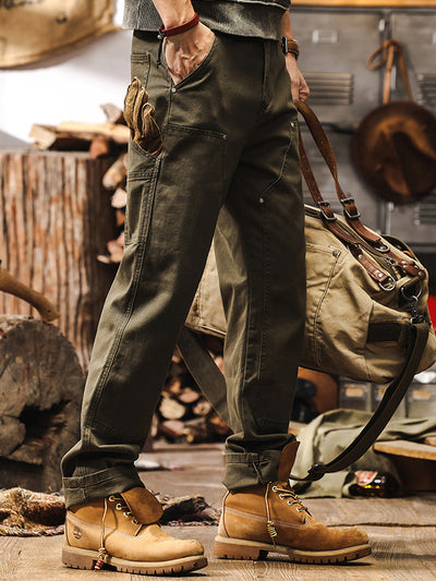 Men's Rugged Workwear Straight-Leg Utility Pants