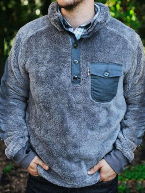 Men's Casual Fleece Warm Pullover