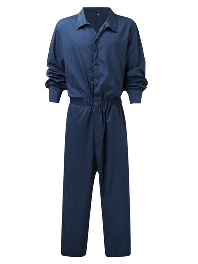 Men's Button Up Coveralls Long Sleeve Jumpsuit