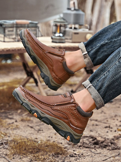 Men's Leather Slip-On Outdoor Casual Shoes