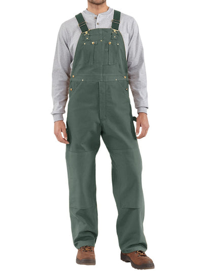 Men's Duck Bib Overalls Canvas Workwear Dungarees