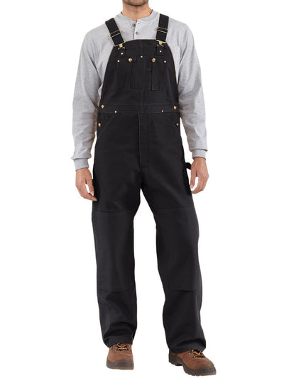 Men's Duck Bib Overalls Canvas Workwear Dungarees