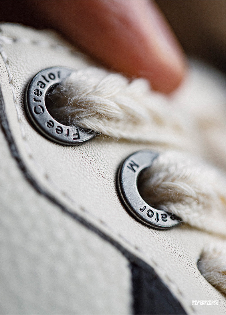 Men's Colorblock Low-Top Casual Skate-Style Sneakers