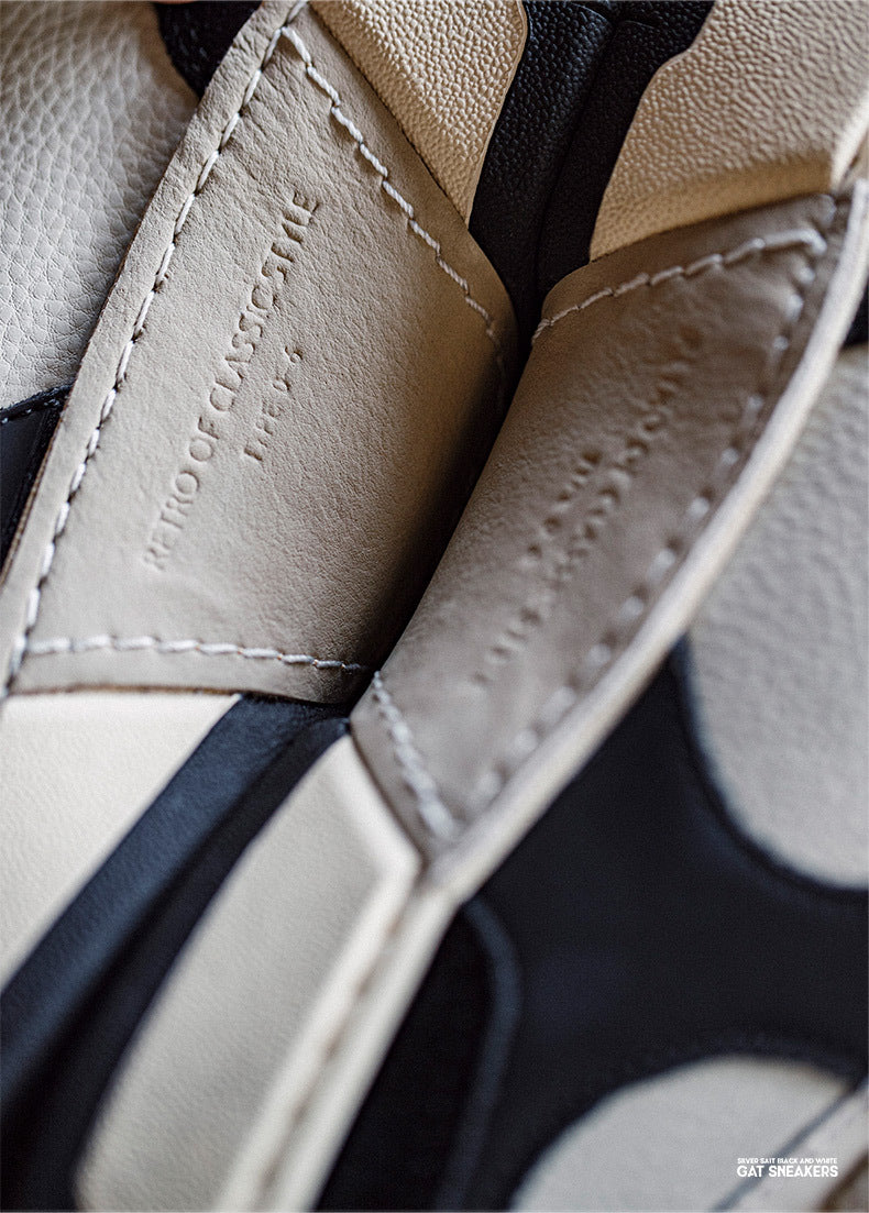 Men's Colorblock Low-Top Casual Skate-Style Sneakers