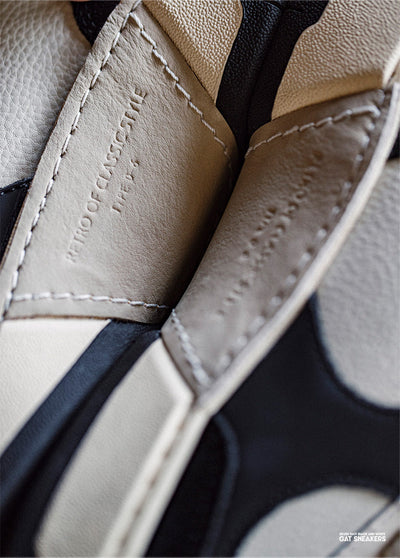 Men's Colorblock Low-Top Casual Skate-Style Sneakers