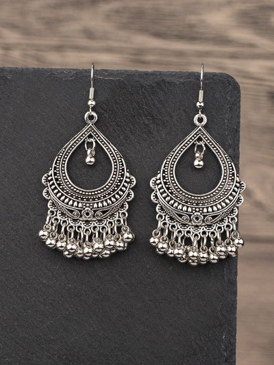 Pendientes Jhumka de aleación de estilo étnico