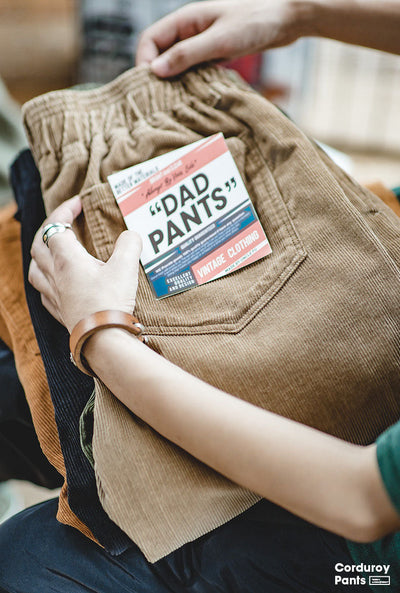 Pantalones anchos de pana para hombre