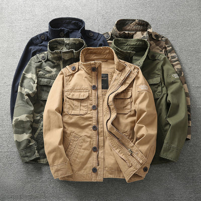 Chaqueta de trabajo estilo militar